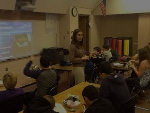 Classroom with Projector on