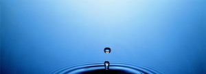 Water dripping or water ripples in a pond