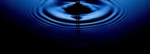Water dripping or water ripples in a pond